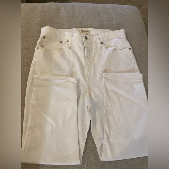 Madewell Women's Classic Straight Crop Jeans Tile White AJ203 NWT $128 - Picture 12 of 13